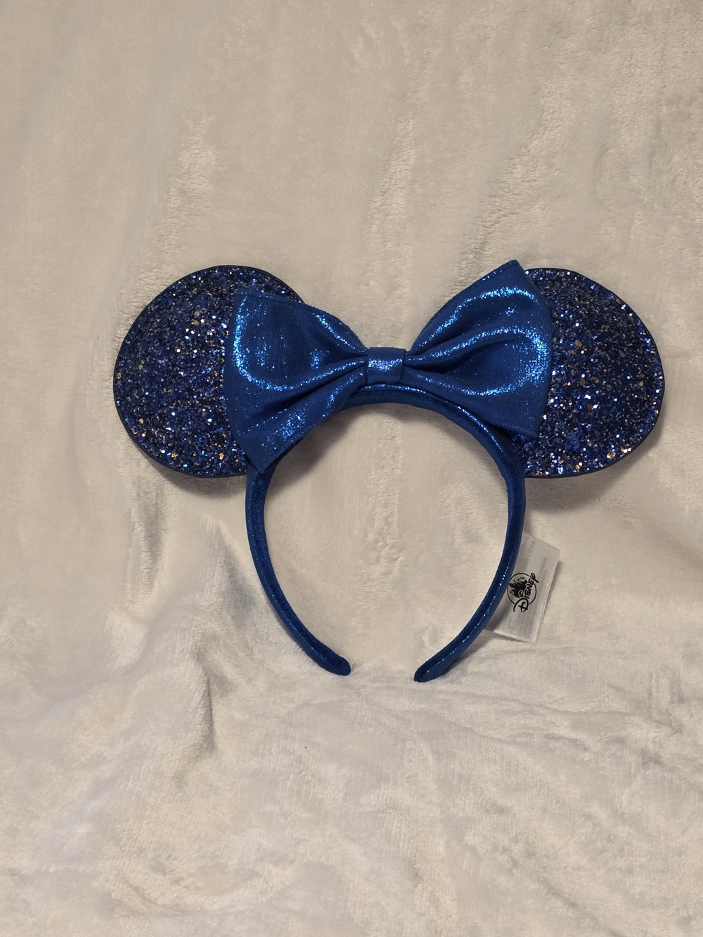 Disney Blue Glitter Minnie Ears Headband
